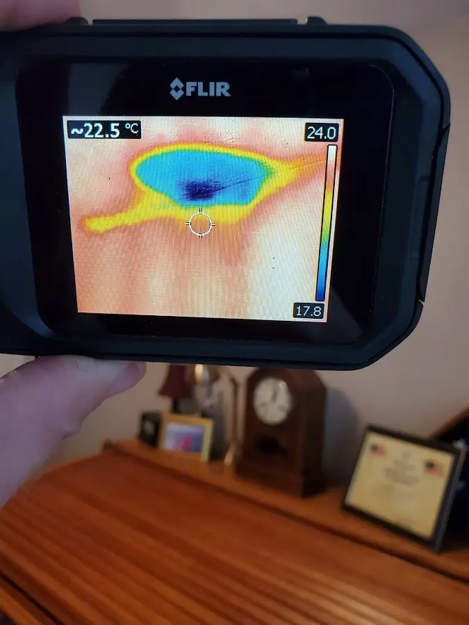 Thermal imaging inspection for water damage in Bright