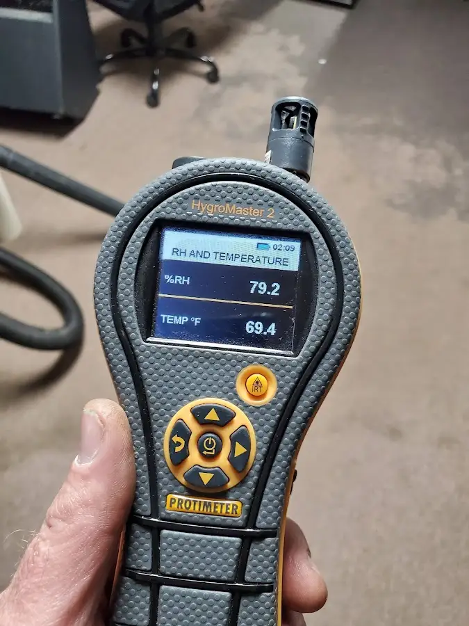 Moisture meter humidity assessment for Fire & Smoke Damage Restoration in Bright